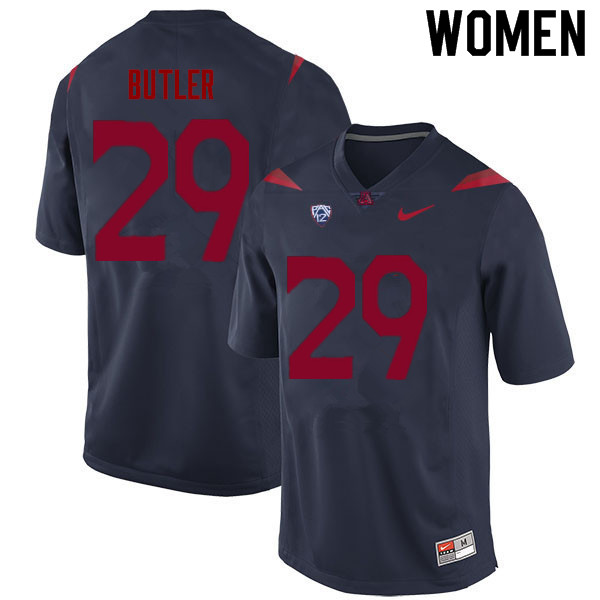 Women #29 Jashon Butler Arizona Wildcats College Football Jerseys Sale-Navy